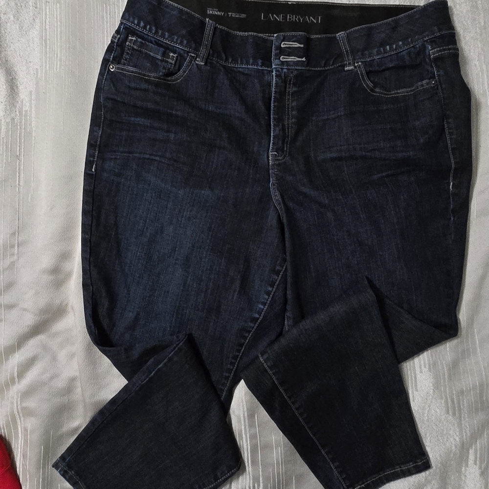 Lane Bryant Women's Deep Indigo Higg Rise Skinny Jeans